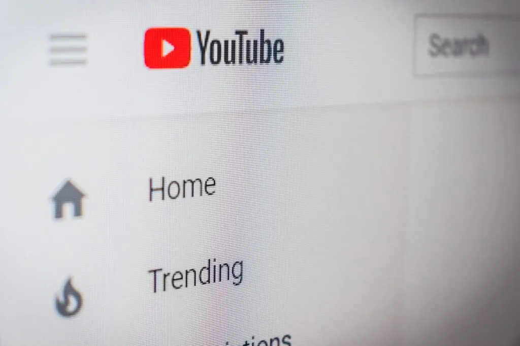 YouTubeのホーム画面